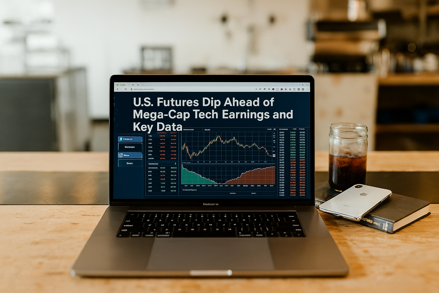 U.S. Futures Slip as Markets Brace for Big Tech Earnings and Economic Data